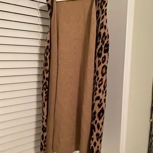 Chico’s Animal Print Sweater Vest size 3